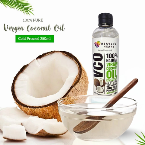 100% Pure Virgin Coconut Oil (Cold Pressed) 250ml