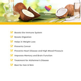 100% Pure Virgin Coconut Oil (Cold Pressed) 250ml Heaven's Heart