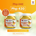 Natural Healing Pure Powdered Turmeric with Piperine 100g (No Added Sugar)